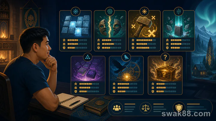 Nordic fantasy slot mechanics and titles compared